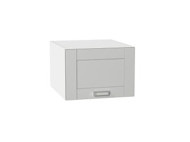 Шкаф верхний горизонтальный с увеличенной глубиной Лофт 510 Grey Silk / Белый