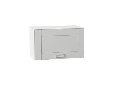 Шкаф верхний горизонтальный Лофт 600 Grey Silk / Белый