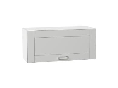 Шкаф верхний горизонтальный Лофт 800 Grey Silk / Белый