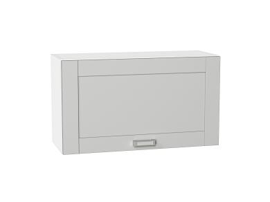 Шкаф верхний горизонтальный Лофт 800Н Grey Silk / Белый