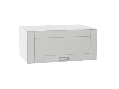 Шкаф верхний горизонтальный с увеличенной глубиной Лофт 810 Grey Silk / Белый
