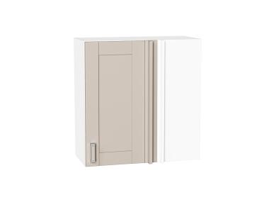 Шкаф верхний прямой угловой Лофт 700 Cream Silk / Белый