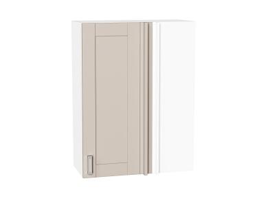 Шкаф верхний прямой угловой Лофт 700Н Cream Silk / Белый