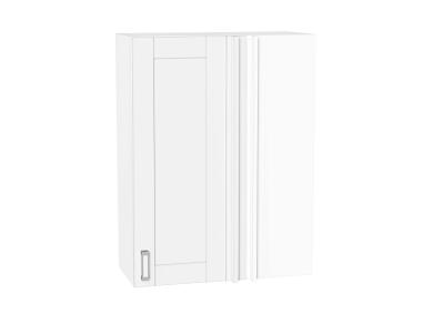 Шкаф верхний прямой угловой Лофт 700Н White Silk / Белый