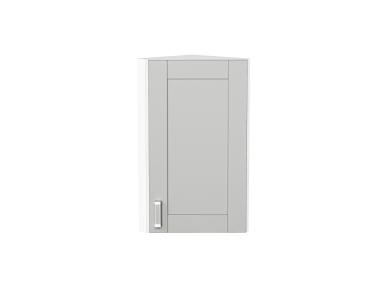 Шкаф верхний торцевой Лофт 300 Grey Silk / Белый