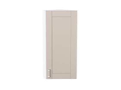 Шкаф верхний торцевой Лофт 300Н Cream Silk / Белый