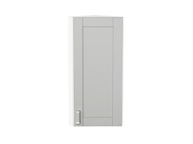 Шкаф верхний торцевой Лофт 300Н Grey Silk / Белый