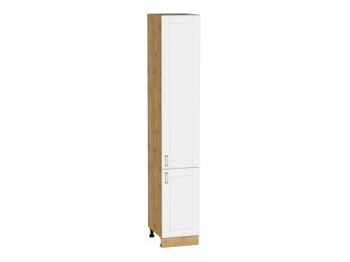 Шкаф пенал Лофт 400Н (для верхних шкафов 920) White Silk / Дуб Вотан