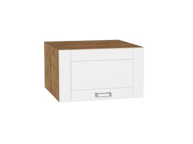 Шкаф верхний горизонтальный с увеличенной глубиной Лофт 610 White Silk / Дуб Вотан
