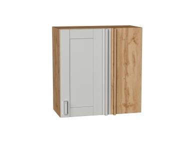 Шкаф верхний прямой угловой Лофт 700 Grey Silk / Дуб Вотан