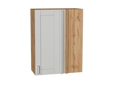 Шкаф верхний прямой угловой Лофт 700Н Grey Silk / Дуб Вотан