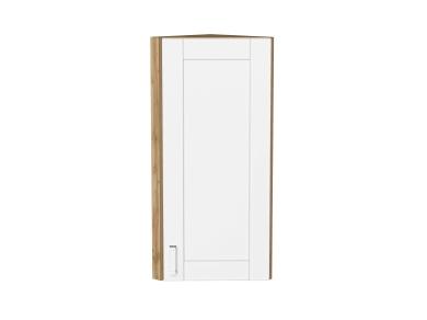 Шкаф верхний торцевой Лофт 300Н White Silk / Дуб Вотан