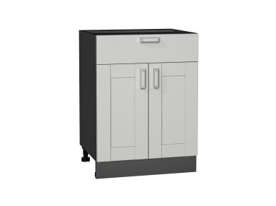 Шкаф нижний с 1 ящиком Лофт 601М Grey Silk / Graphite