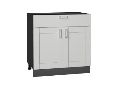 Шкаф нижний с 1 ящиком Лофт 800 Grey Silk / Graphite
