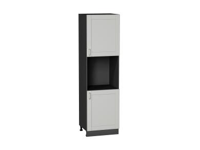 Шкаф пенал под бытовую технику Лофт 600 (для верхних шкафов 720) Grey Silk / Graphite