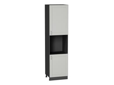 Шкаф пенал под бытовую технику Лофт 600Н (для верхних шкафов 920) Grey Silk / Graphite