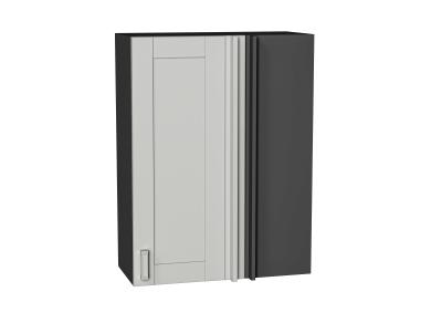 Шкаф верхний прямой угловой Лофт 700Н Grey Silk / Graphite