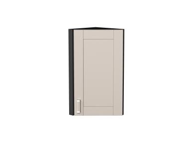Шкаф верхний торцевой Лофт 300 Cream Silk / Graphite