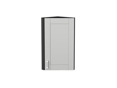 Шкаф верхний торцевой Лофт 300 Grey Silk / Graphite