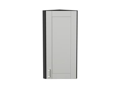 Шкаф верхний торцевой Лофт 300Н Grey Silk / Graphite