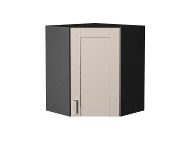 Шкаф верхний угловой Лофт 590 Cream Silk / Graphite