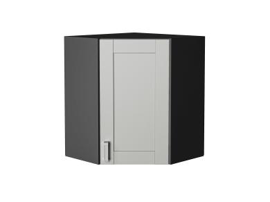 Шкаф верхний угловой Лофт 590 Grey Silk / Graphite