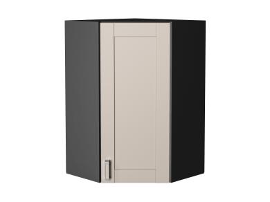 Шкаф верхний угловой Лофт 590Н Cream Silk / Graphite