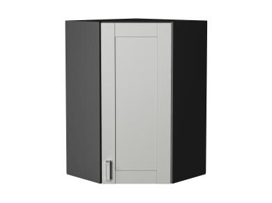 Шкаф верхний угловой Лофт 590Н Grey Silk / Graphite