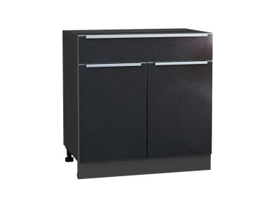 Шкаф нижний с 1 ящиком Фьюжн 800 Anthracite / Graphite