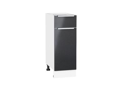 Шкаф нижний с 1 ящиком Фьюжн 300 Anthracite / Белый