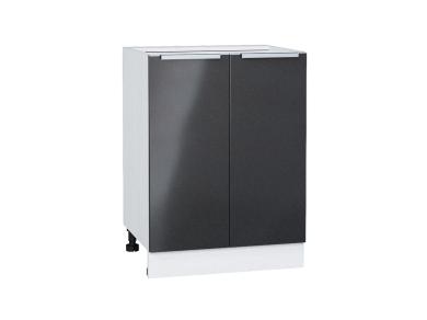 Шкаф нижний Фьюжн 600 Anthracite / Белый