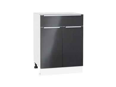 Шкаф нижний с 1 ящиком Фьюжн 601М Anthracite / Белый