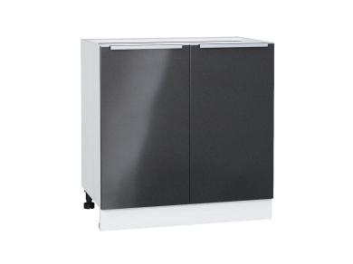 Шкаф нижний Фьюжн 800 Anthracite / Белый