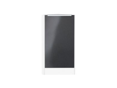 Шкаф нижний торцевой Фьюжн 300 (прав.) Anthracite / Белый