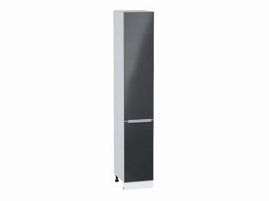Шкаф пенал Фьюжн 400Н (для верхних шкафов 920) Anthracite / Белый