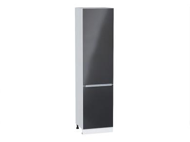 Шкаф пенал Фьюжн 600Н (для верхних шкафов 920) Anthracite / Белый