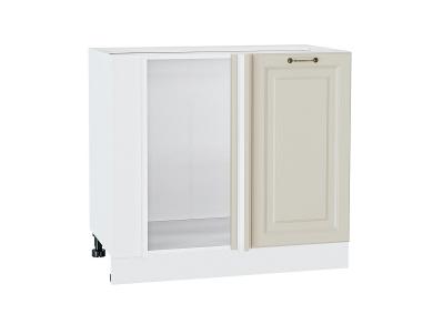 Шкаф нижний угловой Ницца 990М Агат / Белый