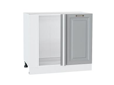 Шкаф нижний угловой Ницца 990М Графит / Белый