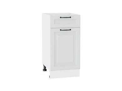 Шкаф нижний с 1 ящиком Ницца Royal 400 Blanco / Белый