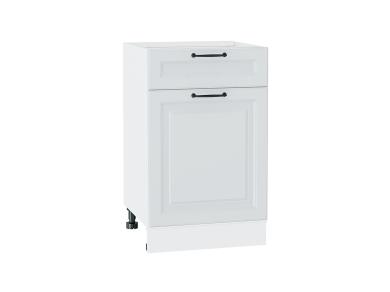 Шкаф нижний с 1 ящиком Ницца Royal 500 Blanco / Белый