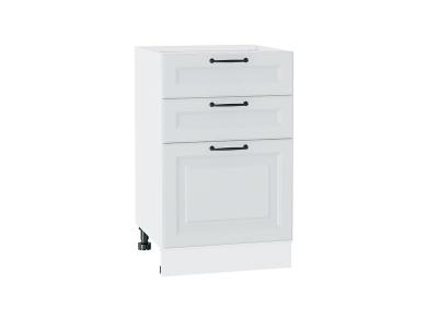 Шкаф нижний с 3-мя ящиками Ницца Royal 500 Blanco / Белый