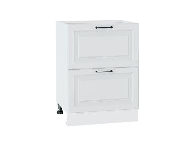 Шкаф нижний с 2-мя ящиками Ницца Royal 600 Blanco / Белый
