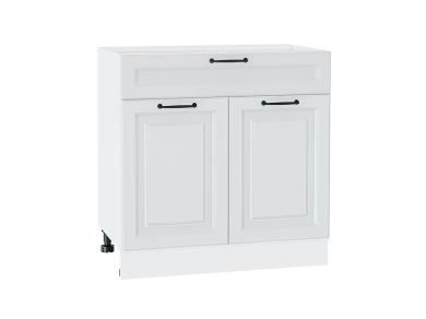 Шкаф нижний с 1 ящиком Ницца Royal 800 Blanco / Белый