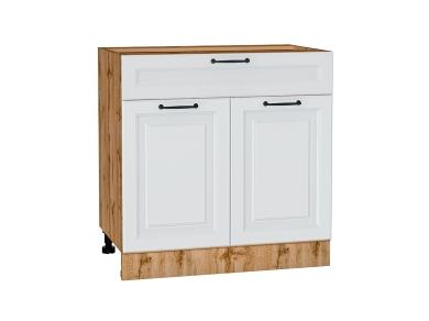 Шкаф нижний с 1 ящиком Ницца Royal 800 Blanco / Дуб Вотан