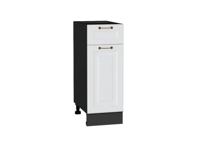 Шкаф нижний с 1 ящиком Ницца 300 Белый / Graphite