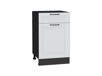 Шкаф нижний с 1 ящиком Ницца Royal 500 Blanco / Graphite