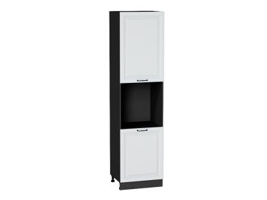 Шкаф пенал под бытовую технику Ницца Royal 600Н (для верхних шкафов 920) Blanco / Graphite