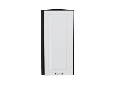Шкаф верхний торцевой Ницца 300Н Белый / Graphite