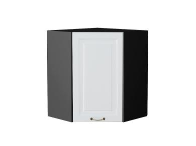 Шкаф верхний угловой Ницца 590 Белый / Graphite