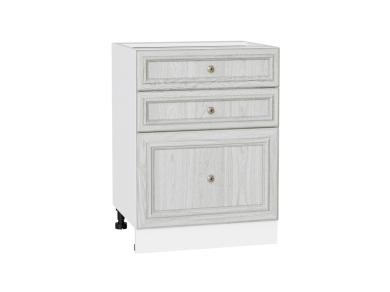 Шкаф нижний с 3-мя ящиками Шале 600 White Dreamline / Белый